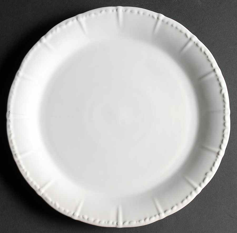 Historia Paper White Dinner Plate by Skyros-1