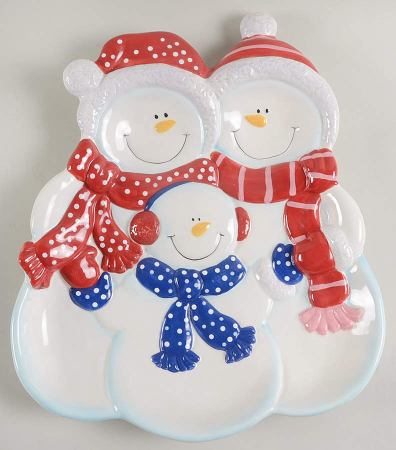 Snow Days 15" Figural Platter by St Nicholas Square-1