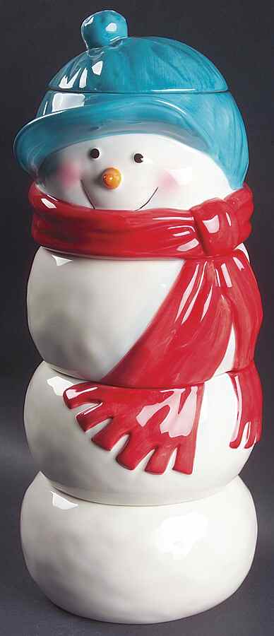 Snow Days (5 Piece) Stackable Snowman by St Nicholas Square-1