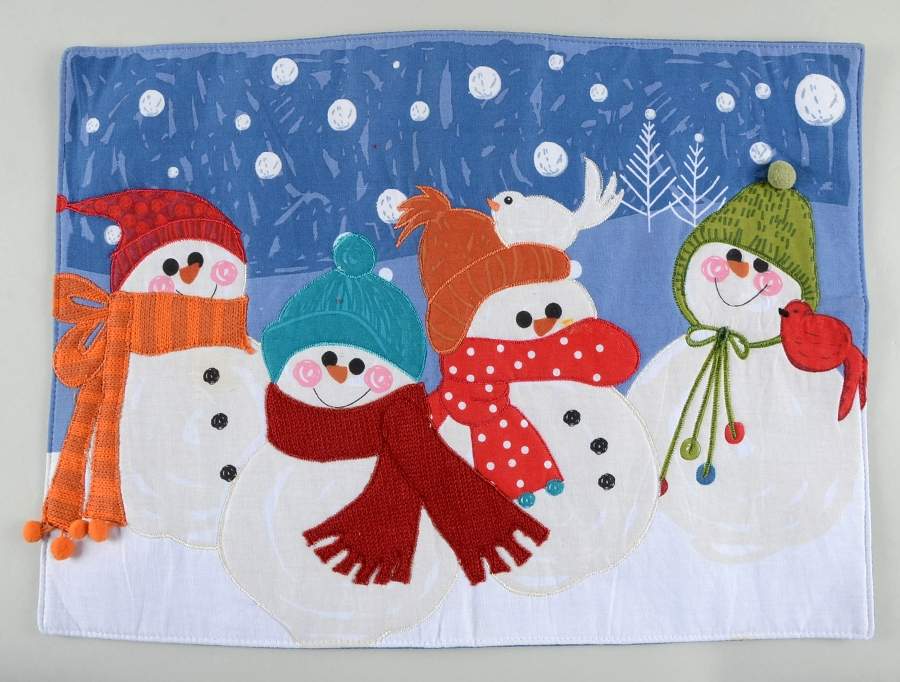 Snow Days Cloth Placemat by St Nicholas Square-1