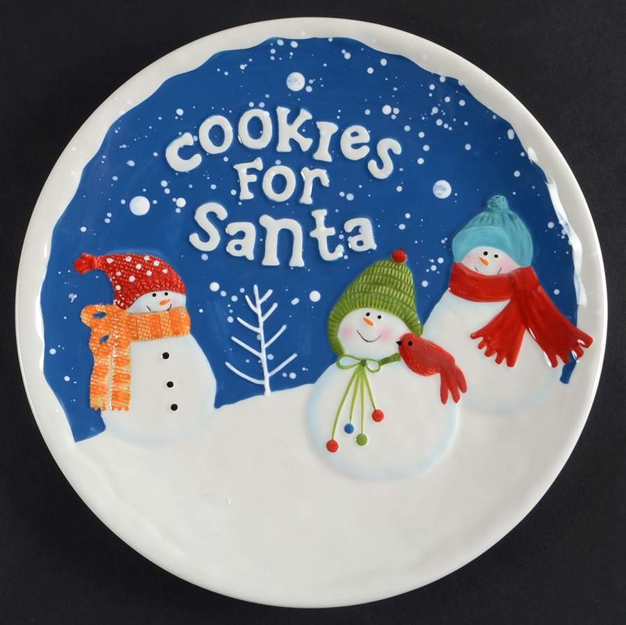 Snow Days "Cookies for Santa" Plate by St Nicholas Square-1
