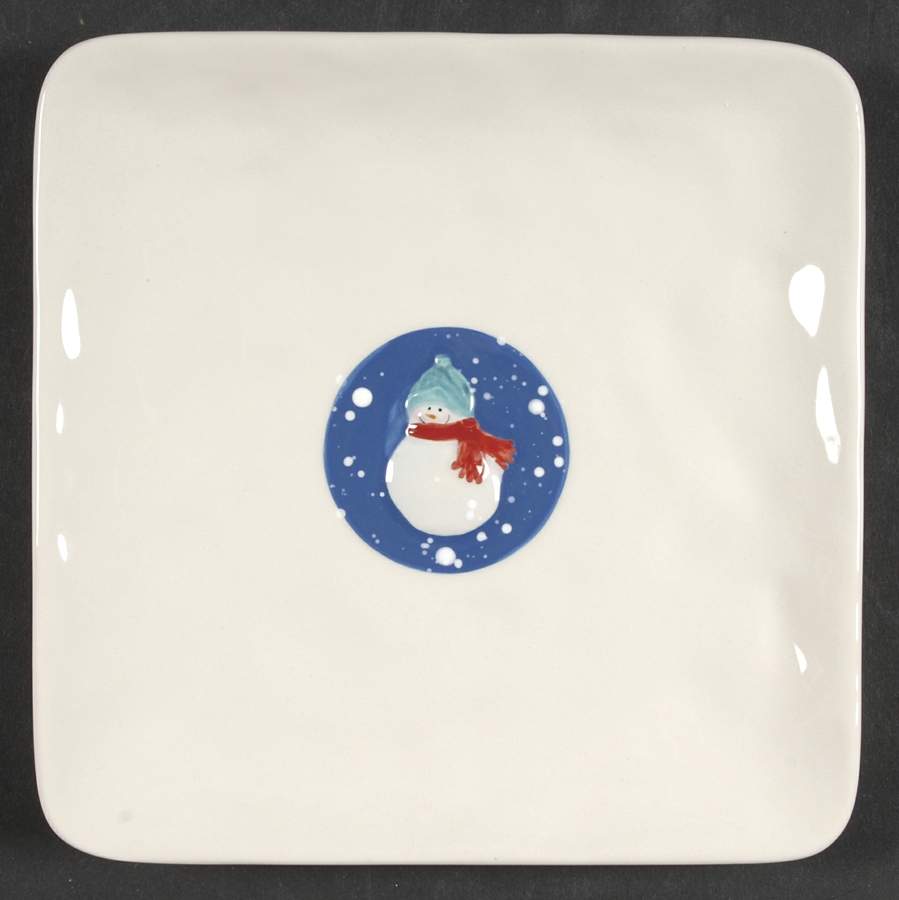 Snow Days Square Dessert Plate by St Nicholas Square-1