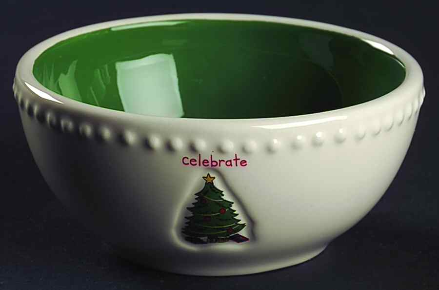Jingle Bells Fruit/Dessert (Sauce) Bowl by St Nicholas Square-1