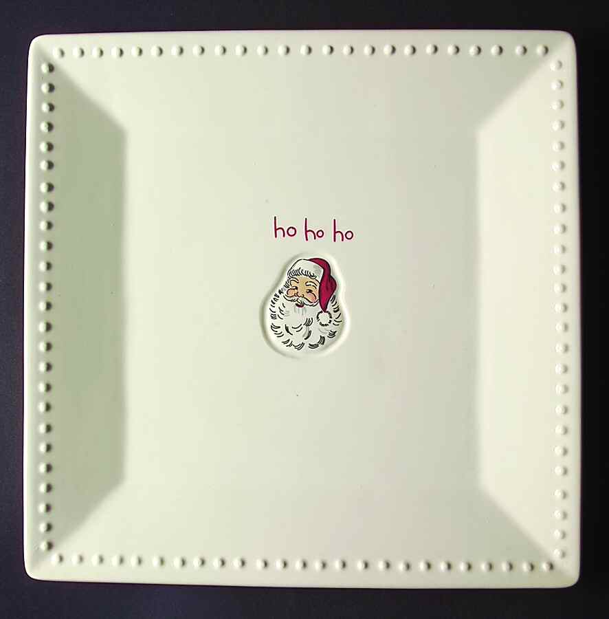 Jingle Bells Square Dinner Plate by St Nicholas Square-1