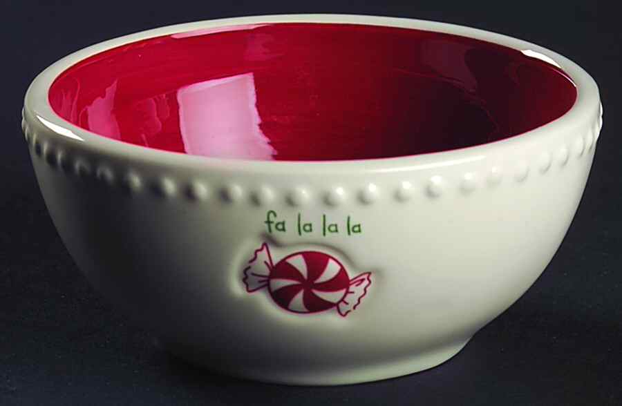 Jingle Bells Fruit/Dessert (Sauce) Bowl by St Nicholas Square-1