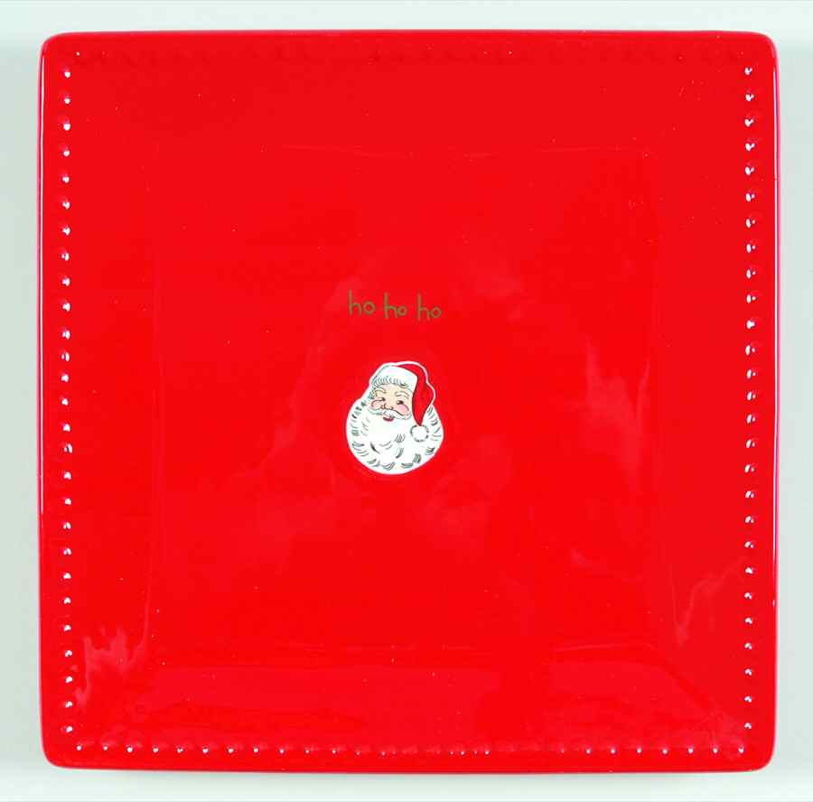 Jingle Bells Square Salad Plate by St Nicholas Square-1