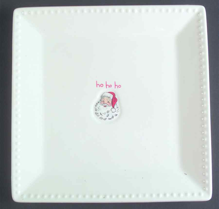 Jingle Bells Square Salad Plate by St Nicholas Square-1