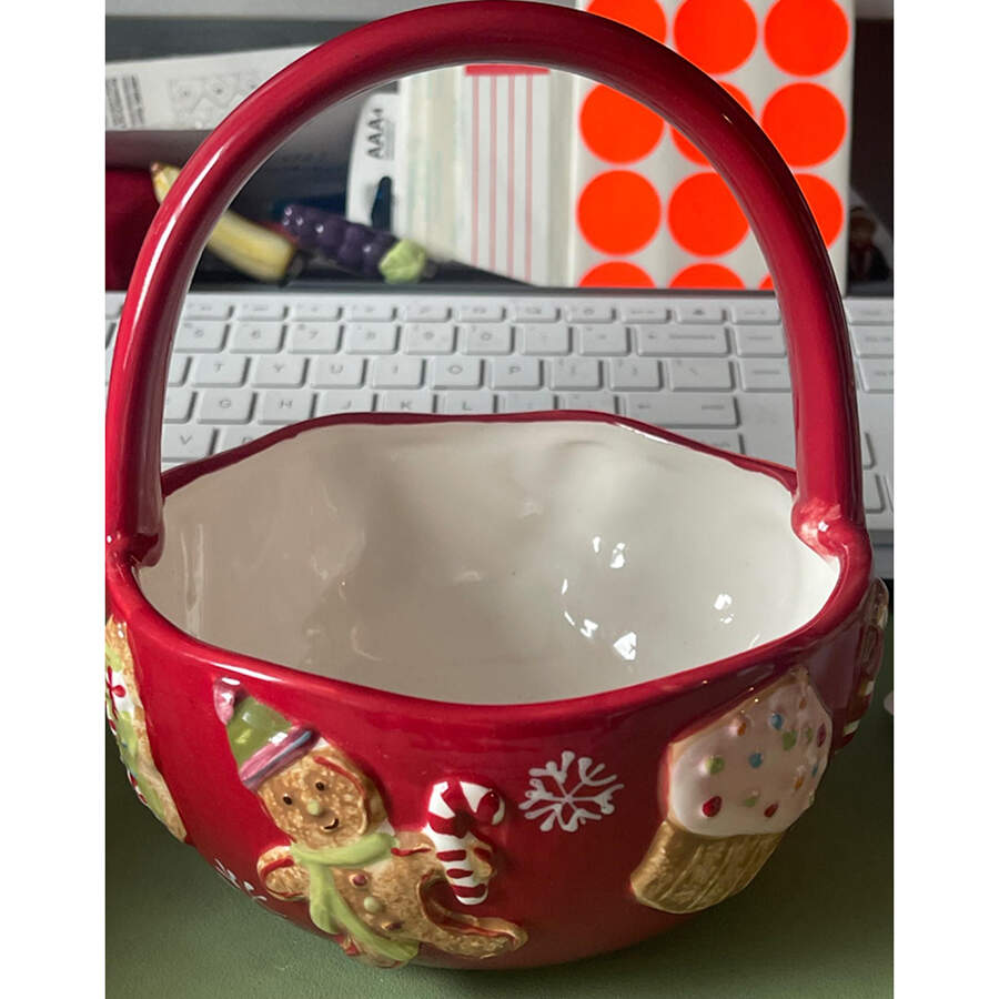 Sugar & Spice 6" Handled Basket by St Nicholas Square-1