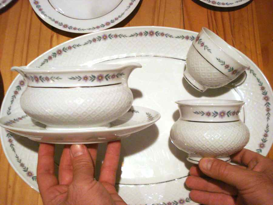 Mardi Gras Gravy Boat by Seltmann-1