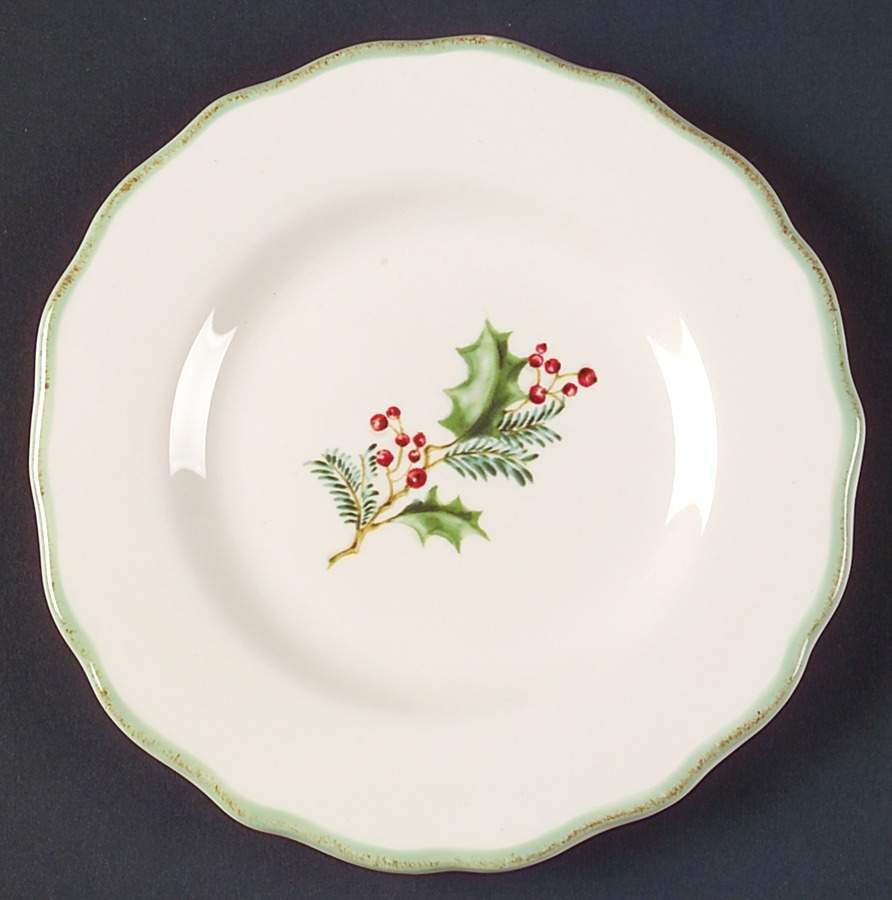 Holly Berry Appetizer Plate by St Nicholas Square-1