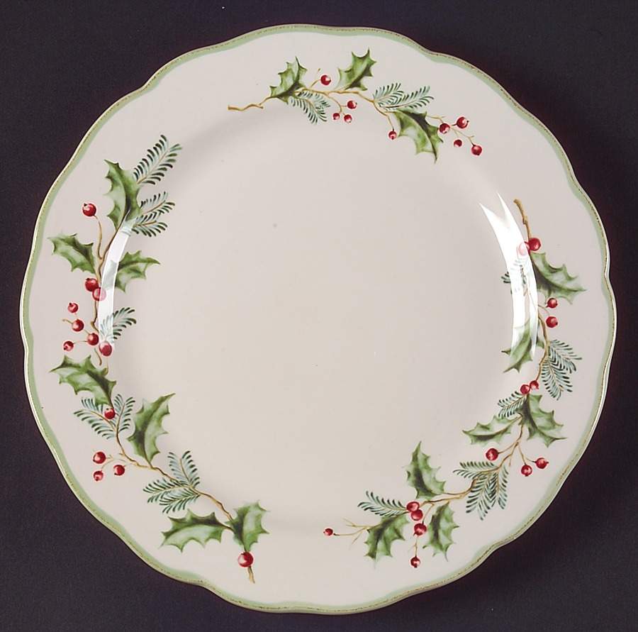 Holly Berry Salad Plate by St Nicholas Square-1