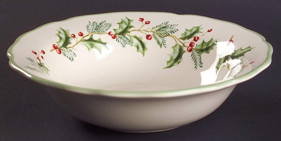 Holly Berry Coupe Soup Bowl by St Nicholas Square-1