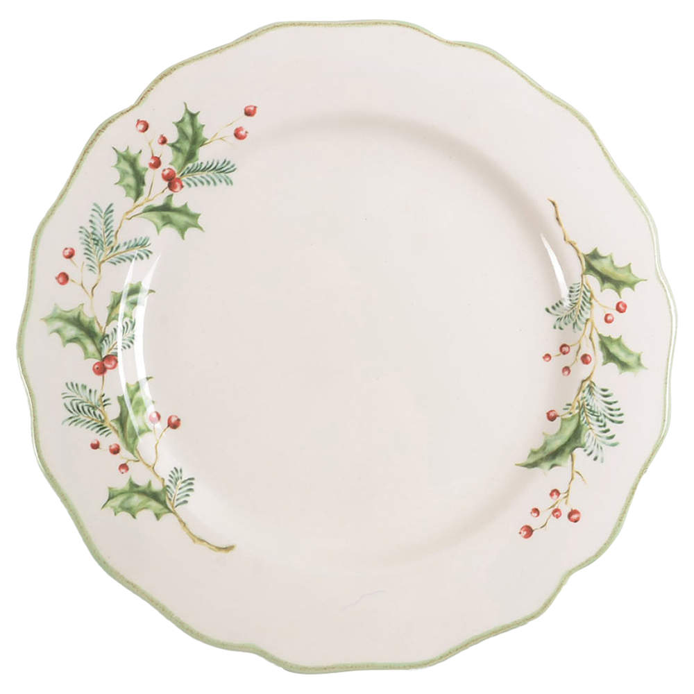 Holly Berry Dinner Plate by St Nicholas Square-1
