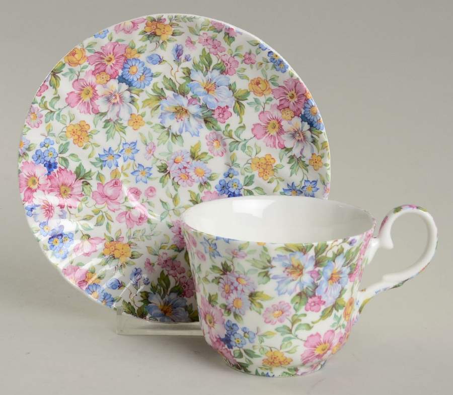 Laura Flat Cup & Saucer Set by Staffordshire-1