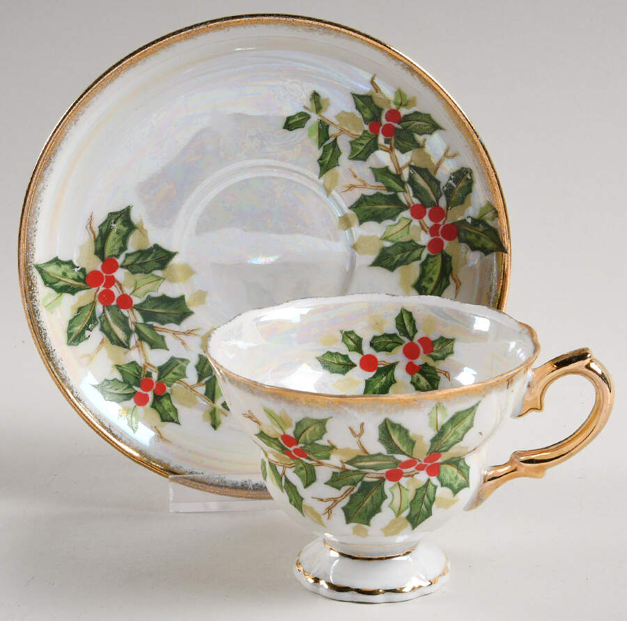 SER6 Footed Cup & Saucer Set by Sterling China (Japan)-1