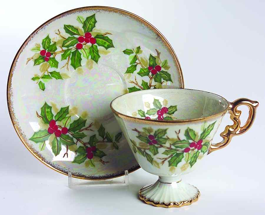 SER6 Footed Cup & Saucer Set by Sterling China (Japan)-1
