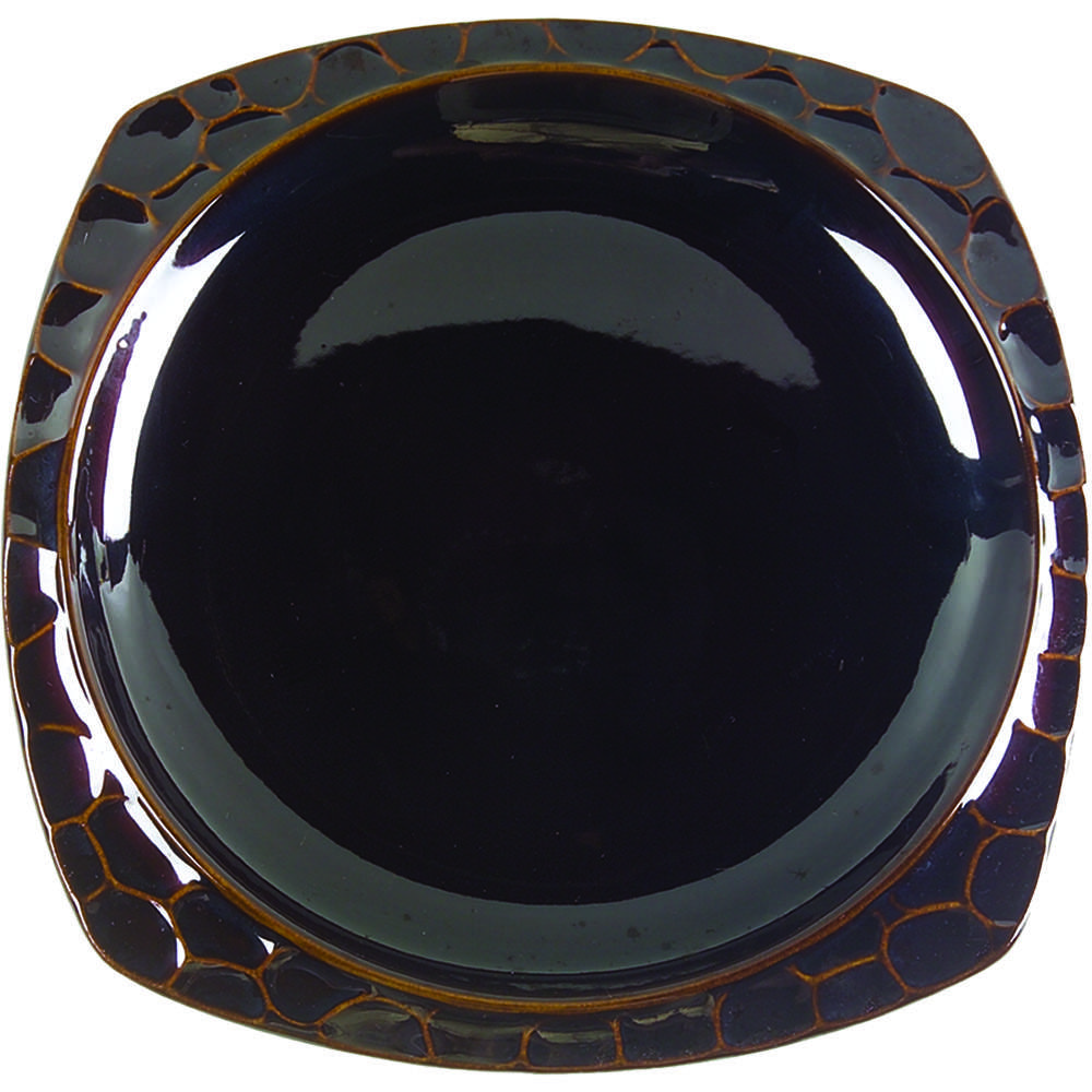 Continental Black 12" Square Serving Platter by Sango-1