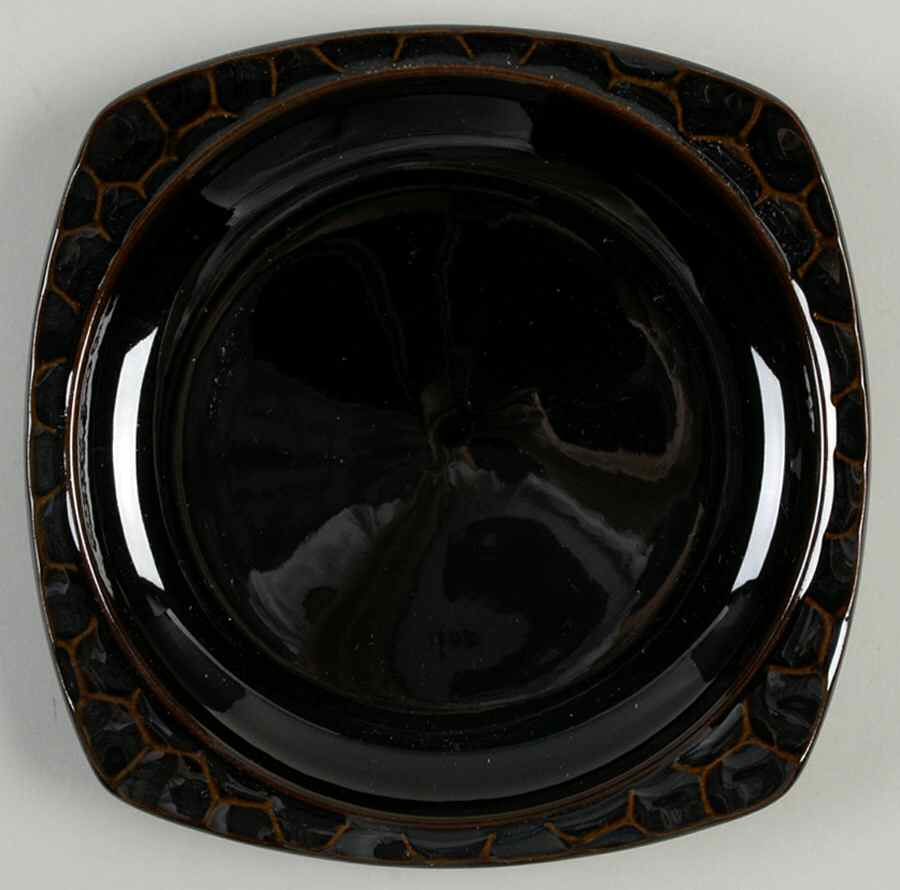 Continental Black Salad Plate by Sango-1