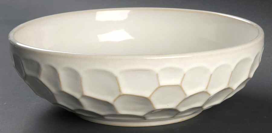 Continental White 9" Round Vegetable Bowl by Sango-1