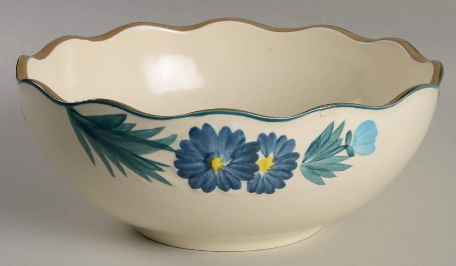 Dahlia (White Bottom) 8" Round Vegetable Bowl by Stangl-1