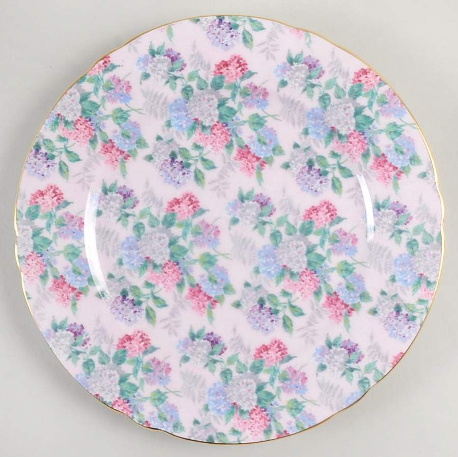 Summer Glory (Oleander) Salad Plate by Shelley-1