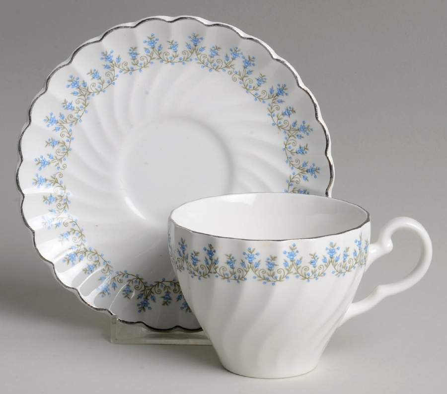 Carolyn Flat Cup & Saucer Set by Sovereign Potters-1