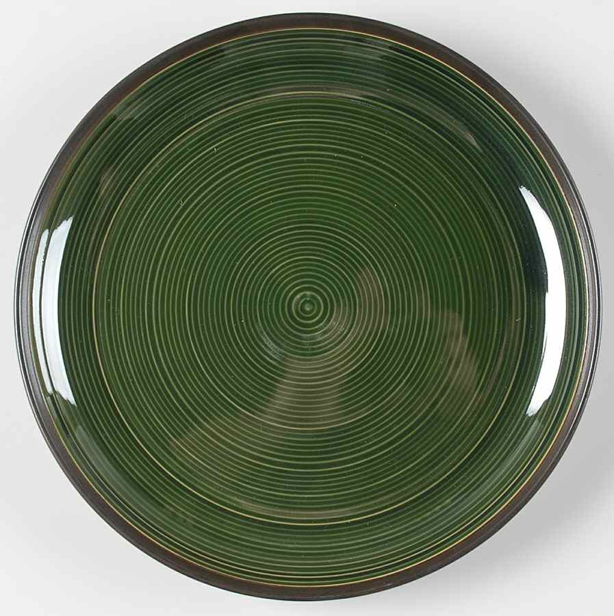 Orbit Green Dinner Plate by Sango-1