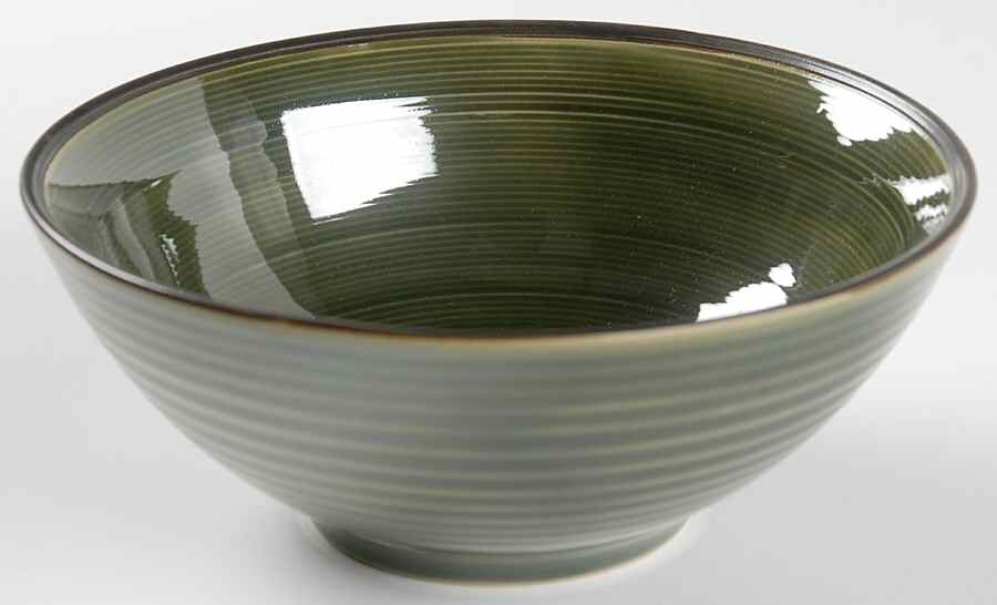 Orbit Green Soup/Cereal Bowl by Sango-1