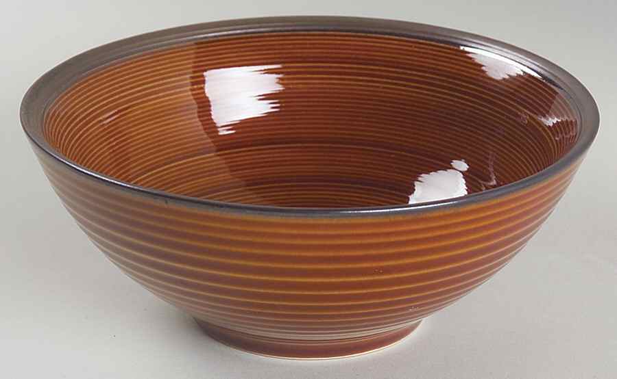 Orbit Brown Coupe Cereal Bowl by Sango-1