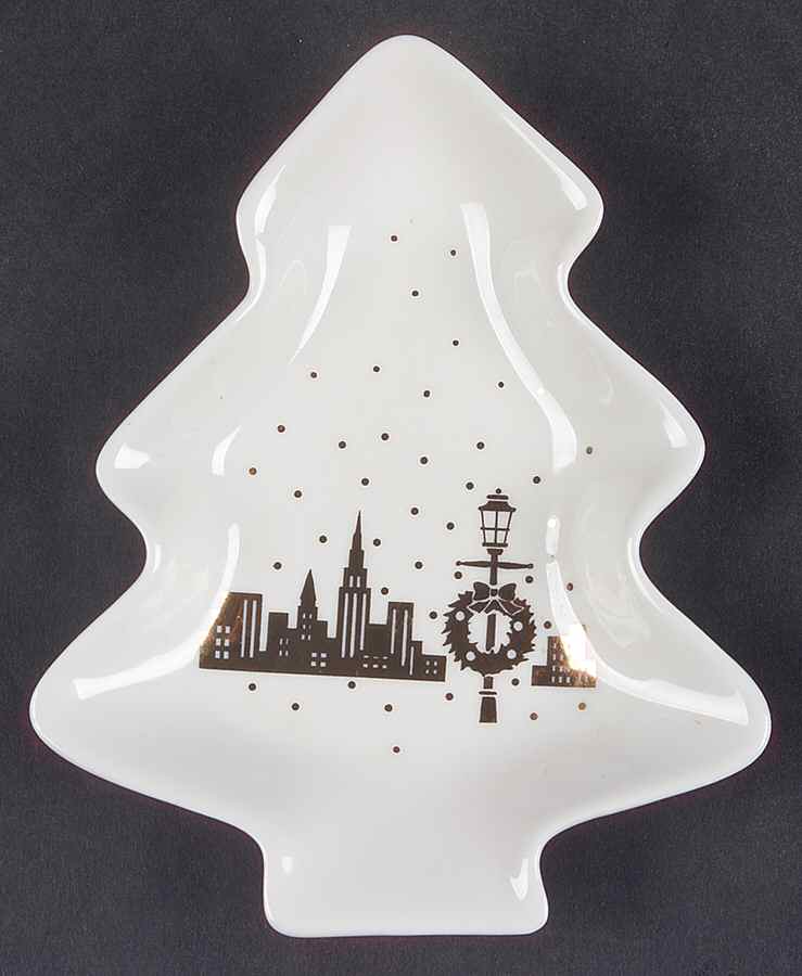 Golden City Small Tree Shaped Dish by Studio Nova-1
