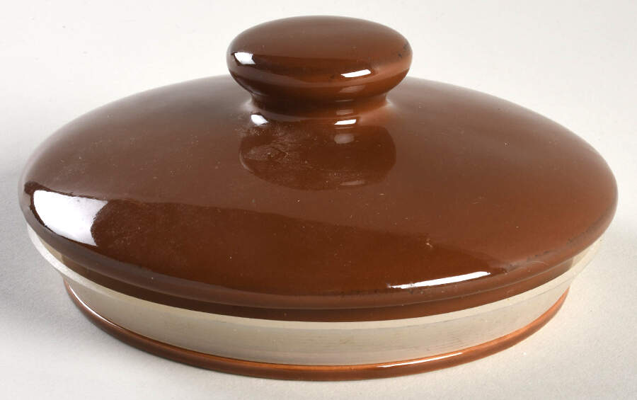 Sorrento Chocolate (Active 2008 - 2011) Lid for Large Canister by Signature-1