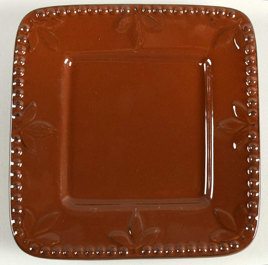 Sorrento Chocolate (Active 2008 - 2011) Square Bread & Butter Plate by Signature-1