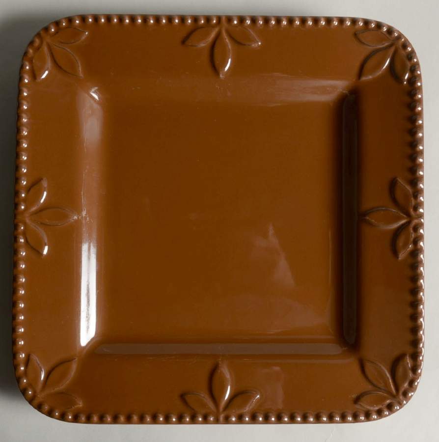 Sorrento Chocolate (Active 2008 - 2011) Square Dinner Plate by Signature-1