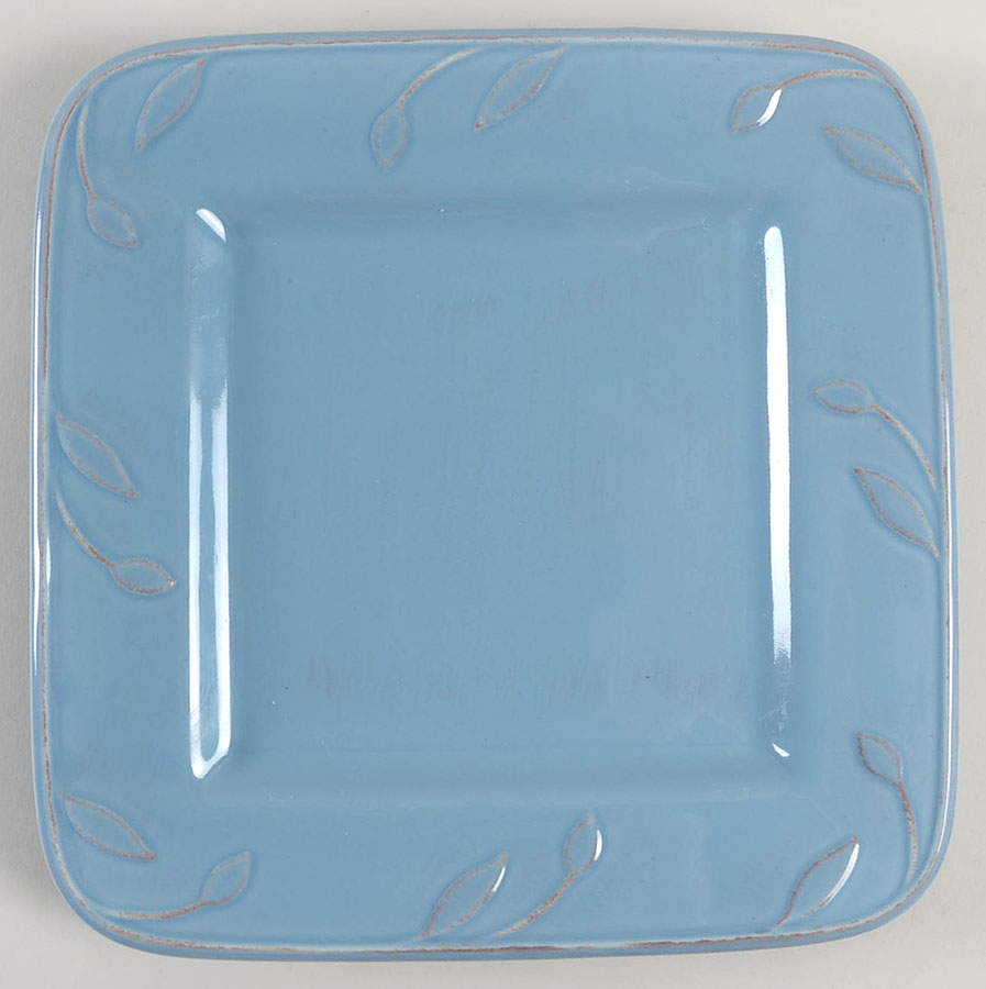 Sorrento Tuscan Blue Square Salad Plate by Signature-1