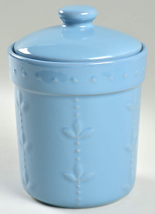 Sorrento Tuscan Blue Medium Canister & Lid by Signature-1