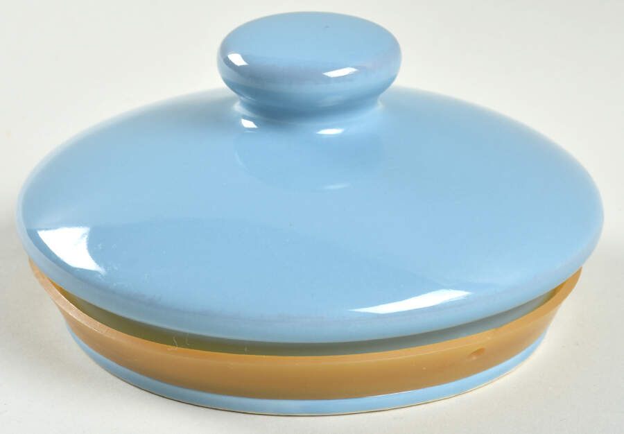 Sorrento Tuscan Blue Lid for Medium Canister by Signature-1