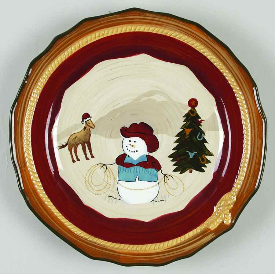 Happy Trails Holiday Salad Plate by St Nicholas Square-1