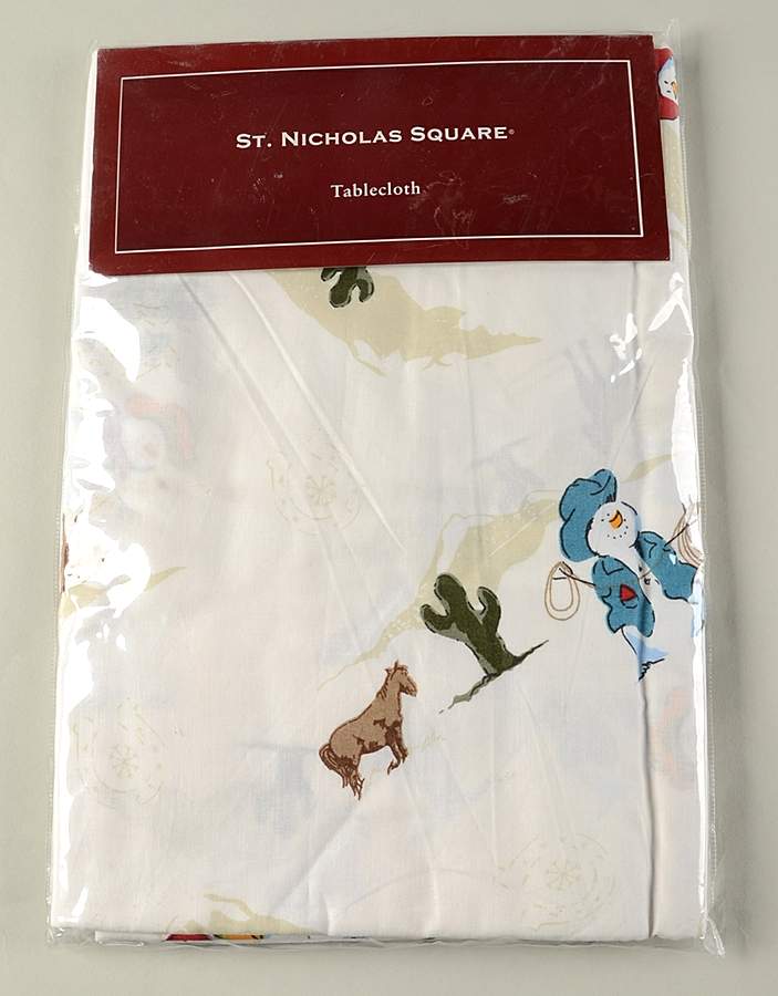 Happy Trails Holiday 60" X 84" Oblong Tablecloth by St Nicholas Square-1