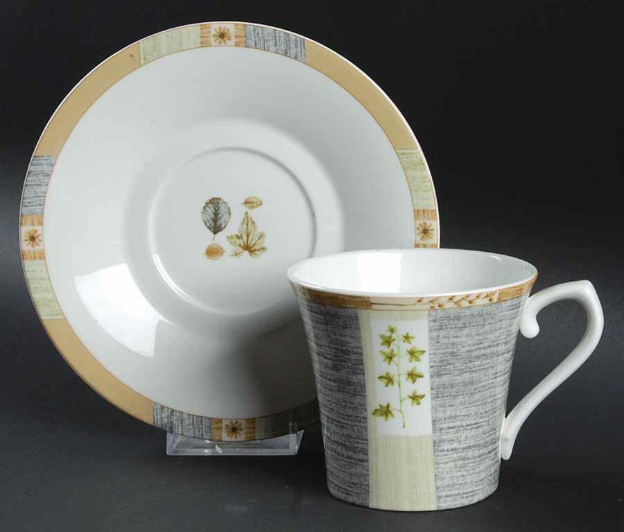 Cabin Flat Cup & Saucer Set by Saint James-1