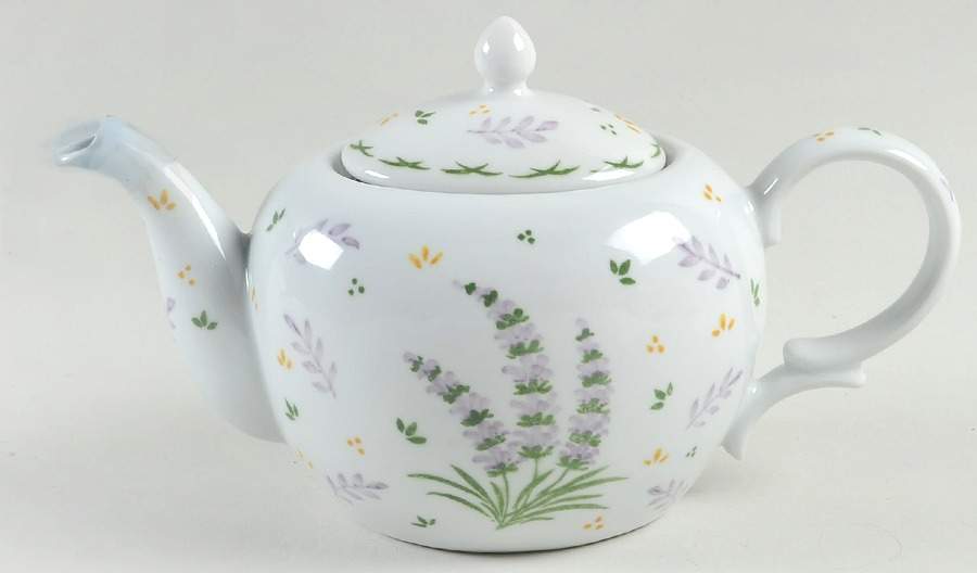 Lavender Oval Teapot & Lid by Sadek-1