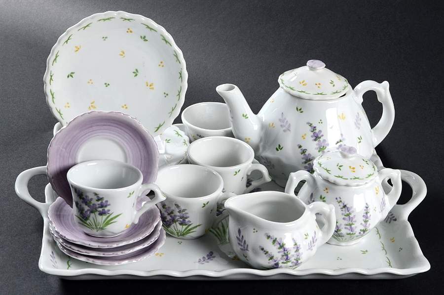 Lavender (18 Piece) Child's Tea Set by Sadek-1