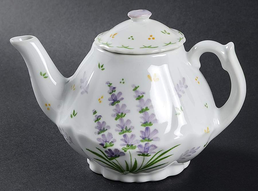 Lavender Child's Teapot & Lid by Sadek-1