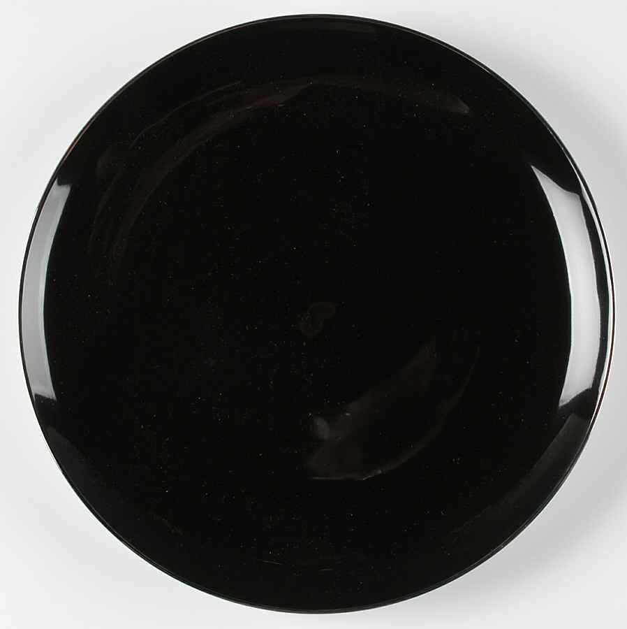Obi Black Dinner Plate by Sasaki-1
