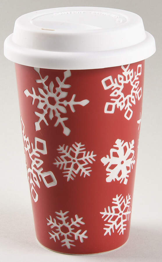 Yuletide Travel Mug & Silicone Lid by St Nicholas Square-1