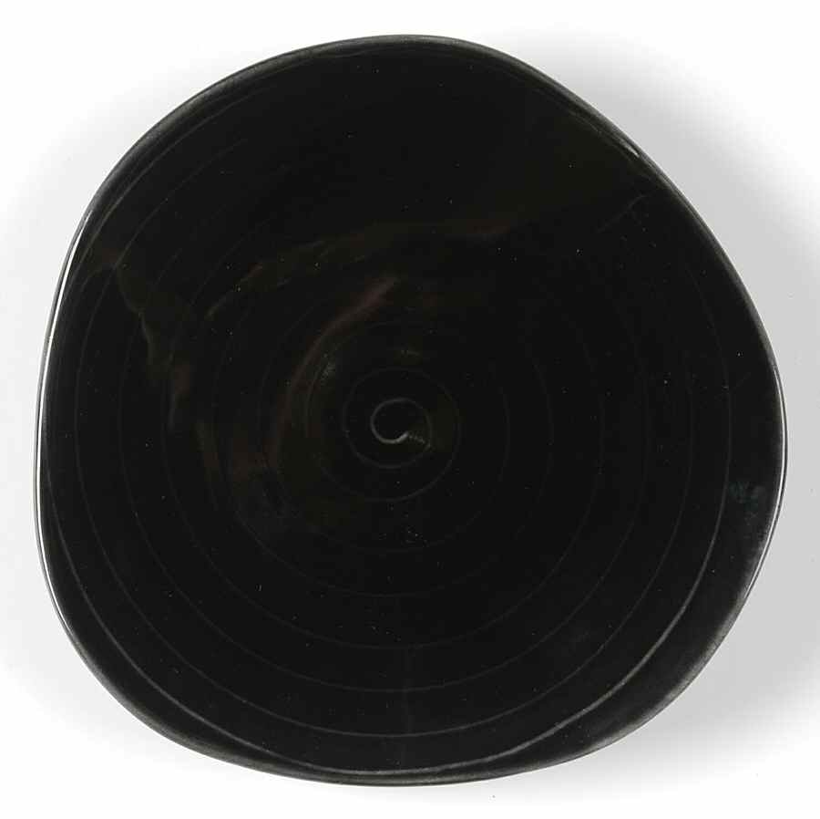 Spa Black Bread & Butter Plate by Sasaki-1