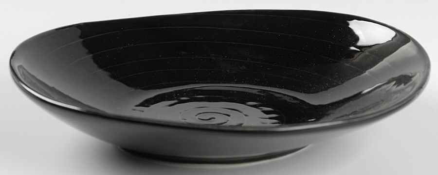 Spa Black 9" Individual Pasta Bowl by Sasaki-1