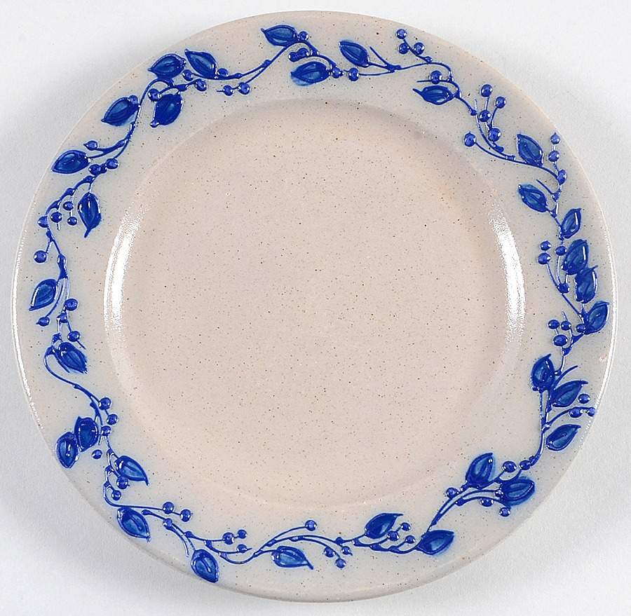 Blue Vine Luncheon Plate by Salmon Falls Stoneware-1