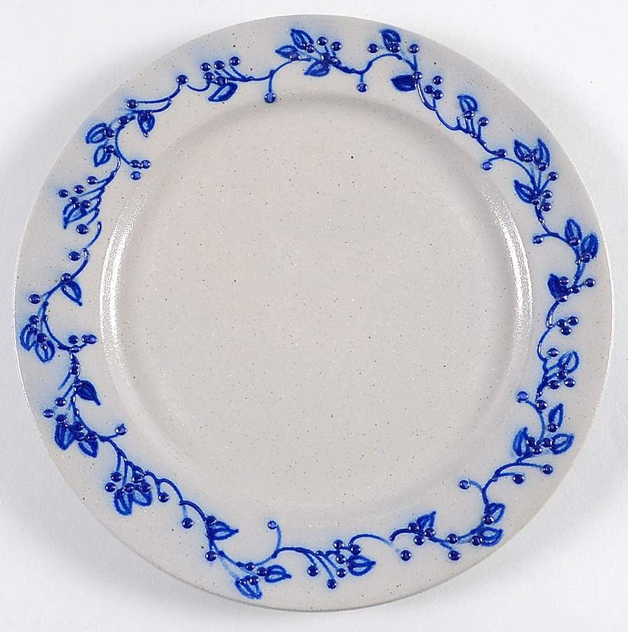 Blue Vine Dinner Plate by Salmon Falls Stoneware-1