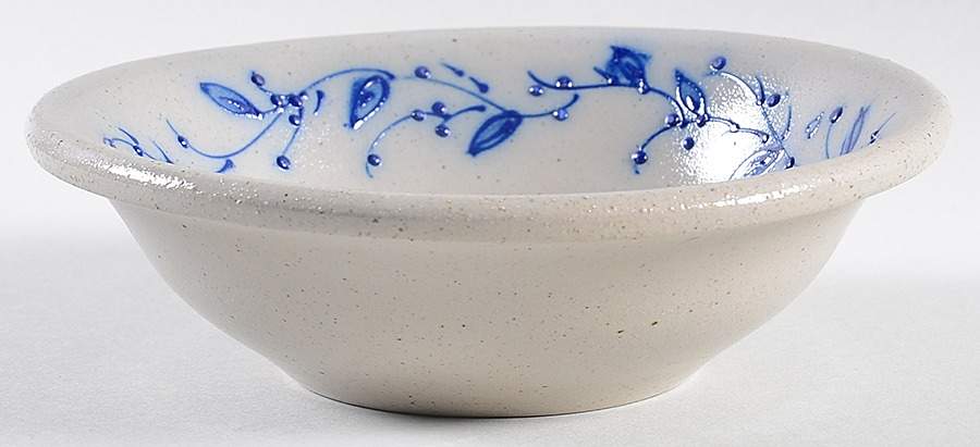 Blue Vine Coupe Cereal Bowl by Salmon Falls Stoneware-1
