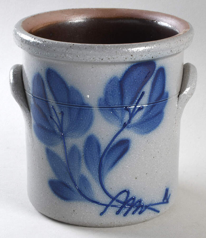 Pennsylvania Blue Medium Open Crock by Salmon Falls Stoneware-1